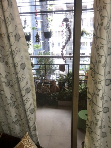 Balcony in 2 BHK Apartment at Ashar Axis, Majiwada – for Rent