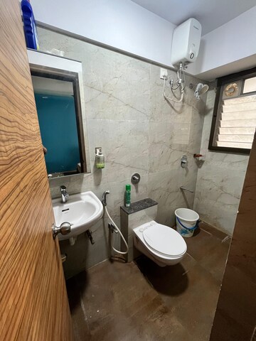 Bathroom in 2 BHK Apartment at Prayag Heights, Dindoshi – for Rent