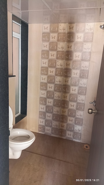 Bathroom in 1 BHK Apartment at JP North Imperia Tower 2, Mira Road – for Rent