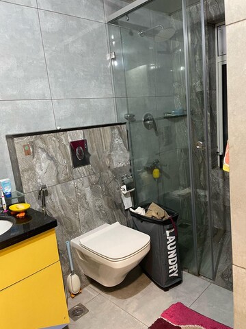 Bathroom in 3 BHK Apartment at Aparna Sarovar Zenith, Nallagandla – for Rent