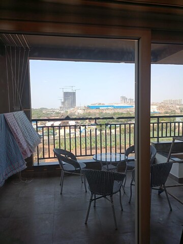 Balcony in 3 BHK Apartment at ASBL Spire, Kokapet – for Rent