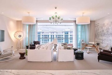 Living Room in 4 BHK Apartment at Panchshil YooPune, Magarpatta Road – for Rent