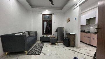 Living Room in 1.5 BHK Builder Floor at Saket – for Rent