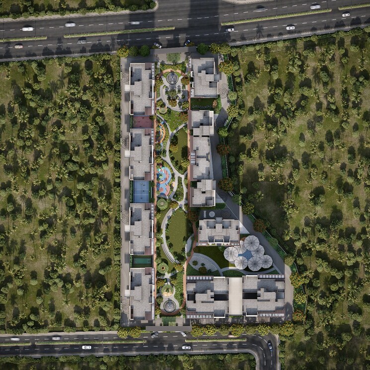 Master Plan, green citylight 3 Bedroom 2062 Sq.Ft. Apartment In Green Citylight Surat 8200975