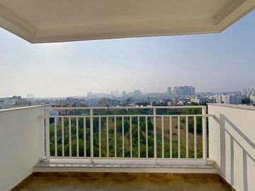 Balcony in 2.5 BHK Apartment at Ambience Courtyard, Manikonda – for Rent