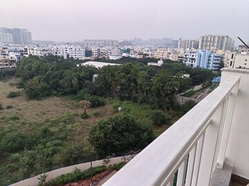 Balcony in 2.5 BHK Apartment at Ambience Courtyard, Manikonda – for Rent
