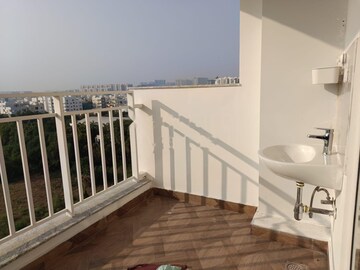 Balcony in 2.5 BHK Apartment at Ambience Courtyard, Manikonda – for Rent