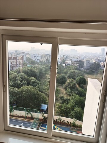 Balcony in 2.5 BHK Apartment at Ambience Courtyard, Manikonda – for Rent