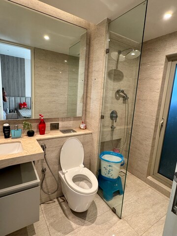 Bathroom in 2 BHK Apartment at Hiranandani ParK Clifton, Ghodbunder Road – for Rent
