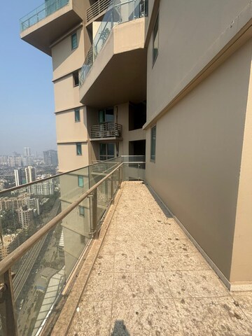 Balcony in 4 BHK Apartment at Sheth Auris Serenity Tower 2, Malad West – for Rent