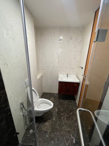Bathroom in 3 BHK Apartment at Hiranandani Gardens Florentine, Powai – for Rent