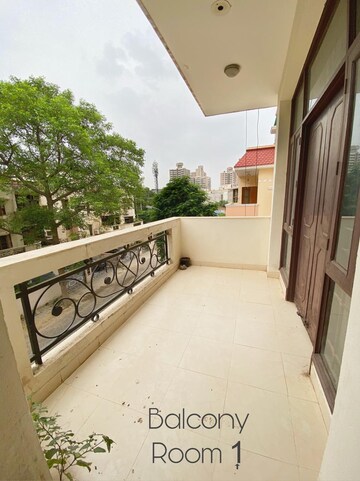 Balcony in 3 BHK Apartment at Ardee City, Sector 52 – for Rent