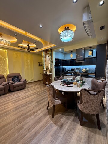 Living Room in 3 BHK Apartment at N Rose Northern Heights, Dahisar East – for Rent
