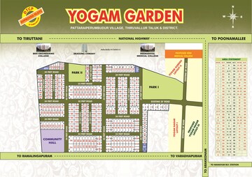  Plot – Map Location View at Anbu Yogam Garden, Tiruvallur - for Sale