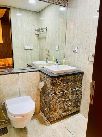 Bathroom in 3 BHK Apartment at Runwal Elegante, Andheri West – for Sale