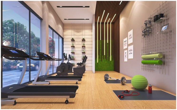 Gym, modirealty-wisteria 3 Bedroom 822 Sq.Ft. Apartment In Kandivali West Mumbai 8202217
