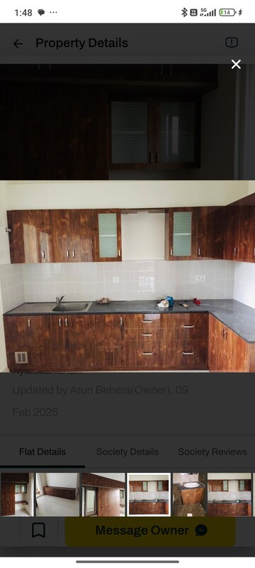 Kitchen in 3 BHK Apartment at Bollineni Astra, Kogilu – for Rent