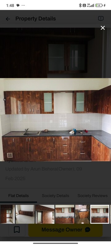 Kitchen in 3 BHK Apartment at RR Signature, Thanisandra Main Road – for Rent