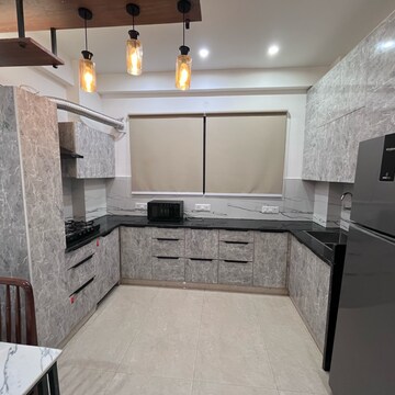 Kitchen in 2 BHK Builder Floor at Ansal Sushant Lok I, Sector 43 – for Rent