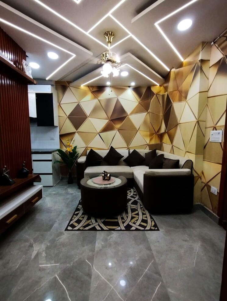 Living Room, mohan garden 1 Bedroom 400 Sq.Ft. Builder Floor In Mohan Garden Delhi 8203172