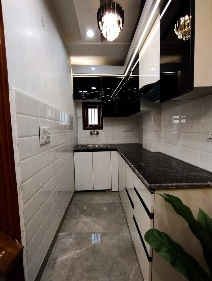 Kitchen, mohan garden 1 Bedroom 400 Sq.Ft. Builder Floor In Mohan Garden Delhi 8203172