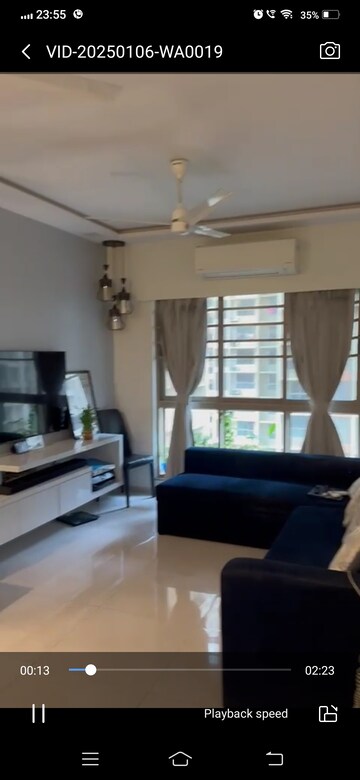 Living Room in 1 BHK Apartment at Sheth Vasant Oasis, Andheri East – for Rent