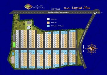 Master Bedroom in 3 BHK Villa at Venice City, Kollur – for Sale