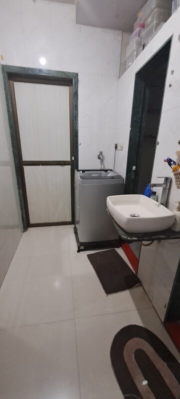 Bathroom in 1 BHK Apartment at Runwal Nagar CHS, Runwal Nagar – for Rent
