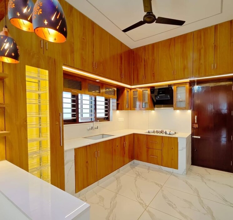 Kitchen, kannadi i 3 Bedroom 1400 Sq.Ft. Villa In KannadI I Palakkad 8204083