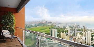 Balcony in 2 BHK Apartment at Lodha Vista, Lower Parel – for Rent