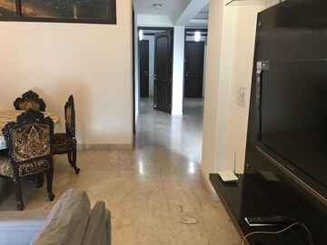 Living Room in 3 BHK Apartment at East Of Kailash – for Rent