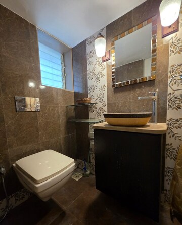 Bathroom in 2 BHK Apartment at Khar West – for Rent