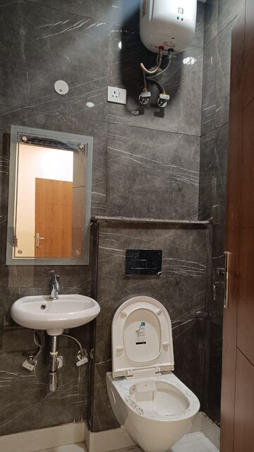 Bathroom in 2 BHK Builder Floor at Paschim Vihar – for Rent