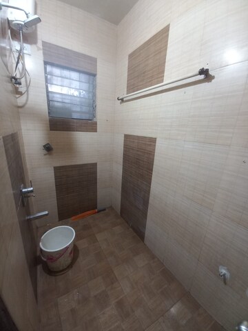 Bathroom in 1 BHK Apartment at New Krishna Tower, Kopar Khairane – for Rent