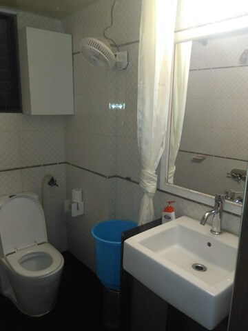 Bathroom in 3 BHK Apartment at Grenville CHS, Andheri West – for Rent