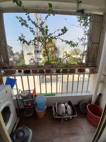 Balcony in 3 BHK Apartment at Sakshi Gandha Apartments, Karve Nagar – for Sale