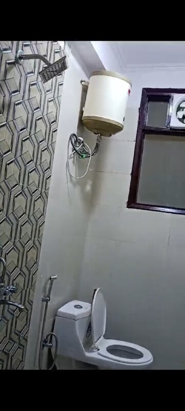 Bathroom in 3 BHK Builder Floor at Chattarpur – for Rent