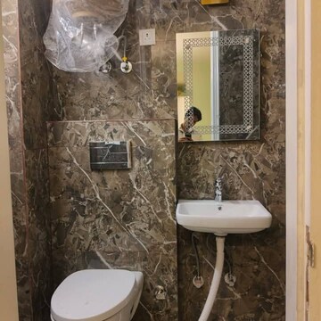 Bathroom in 1 BHK Apartment at Malviya Nagar – for Rent