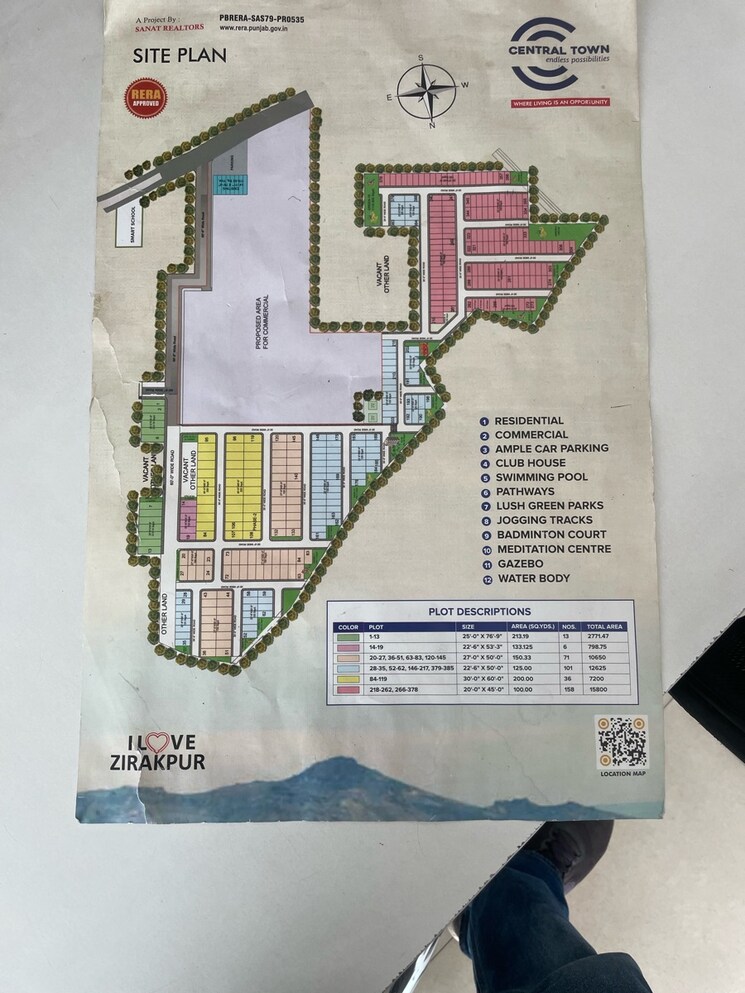 Map Location, nagla road  100 Sq.Yd. Plot In Nagla Road Zirakpur 8205003