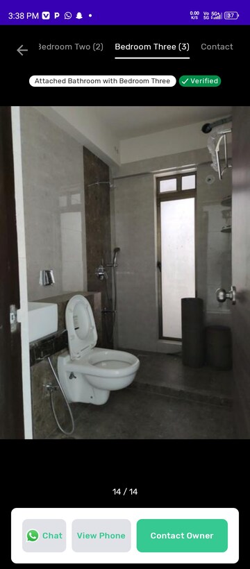 Bathroom in 1 BHK Apartment at UK Iridium, Kandivali East – for Rent