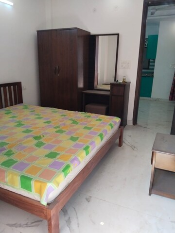 Bedroom in 1 BHK Builder Floor at Freedom Fighters Enclave – for Rent