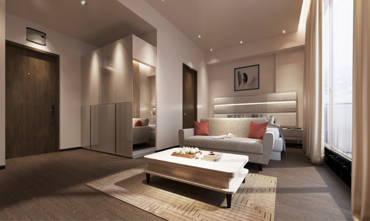 Bedroom, satya-the-hive Studio 550 Sq.Ft. Apartment In Dhankot Gurgaon 8205359