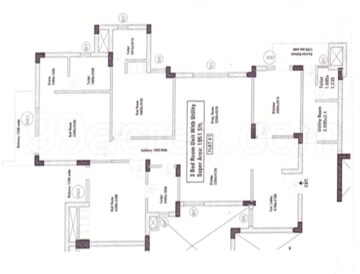 Floor Plan in 3 BHK Apartment at Peer Mucchalla – for Sale