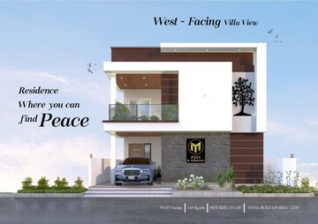3 BHK Villa – Exterior View View at Venice City, Kollur - for Sale