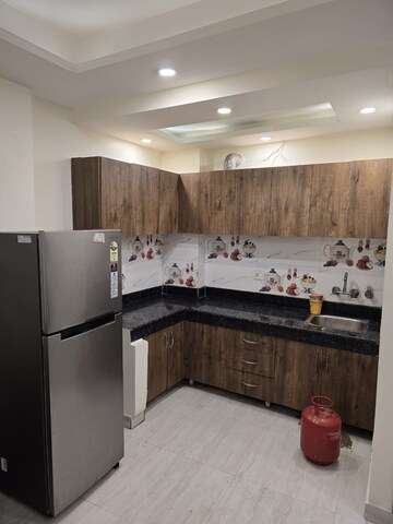 Kitchen in 1 BHK Builder Floor at Freedom Fighters Enclave – for Rent