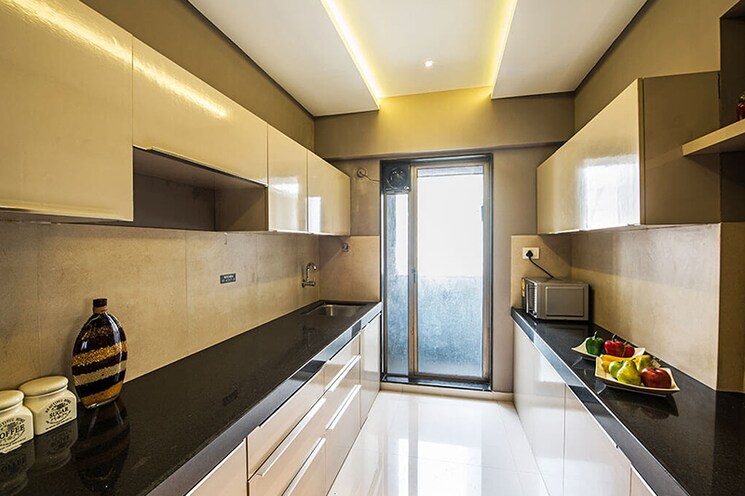 Kitchen, green-square 2 Bedroom 532 Sq.Ft. Apartment In Kasarvadavali Thane 7888849