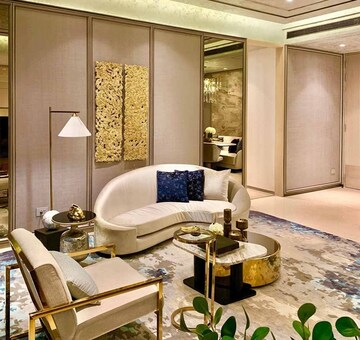 Living Room in 3 BHK Apartment at Rustomjee Crown, Prabhadevi – for Sale