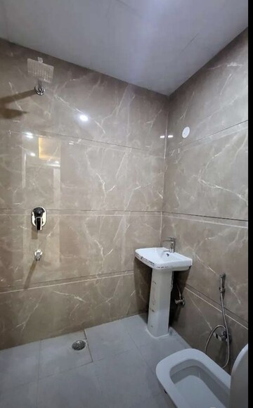 Bathroom in 3 BHK Builder Floor at Mehrauli – for Rent