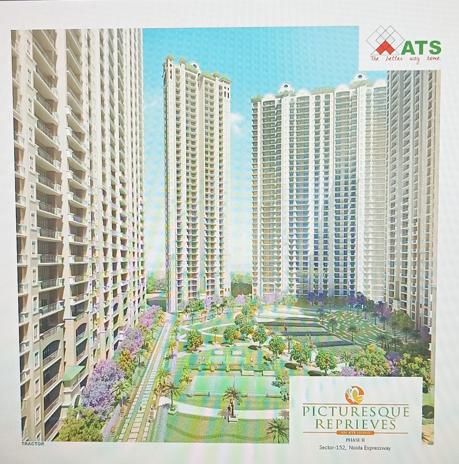 3 BHK + Pooja Room 1850 Sq.Ft. Apartment in ATS Picturesque Reprieves