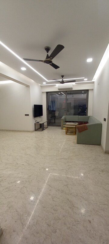 Living Room in 4 BHK Apartment at Thaltej – for Rent
